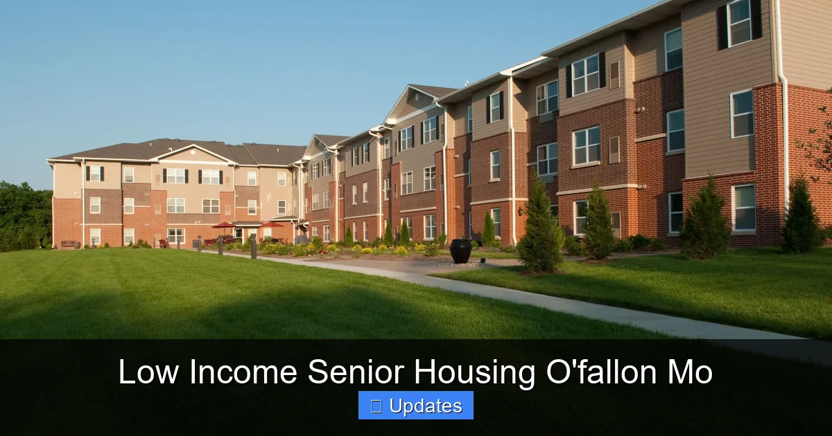 Low Income Senior Housing O'fallon Mo
