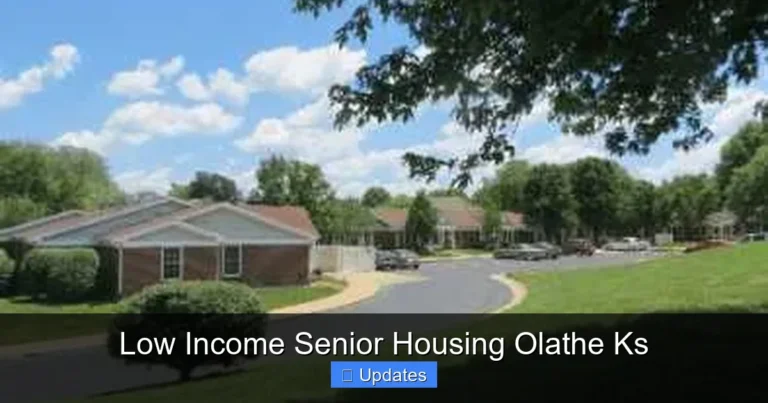 Low Income Senior Housing Olathe Ks