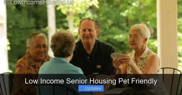 Low Income Senior Housing Pet Friendly