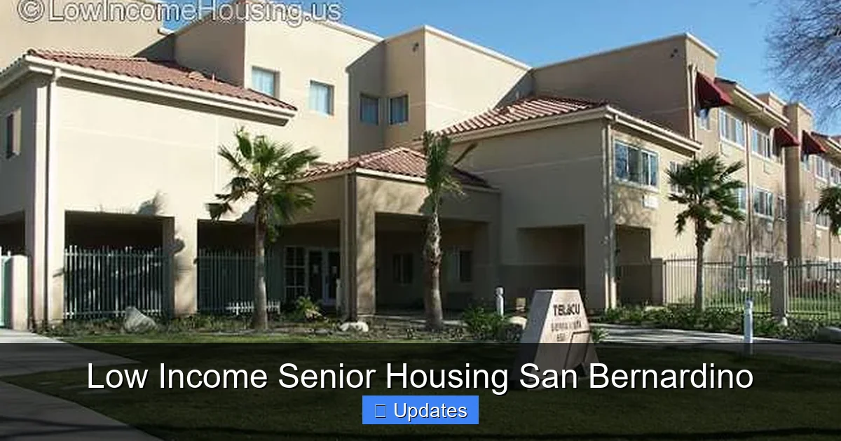 Low Income Senior Housing San Bernardino