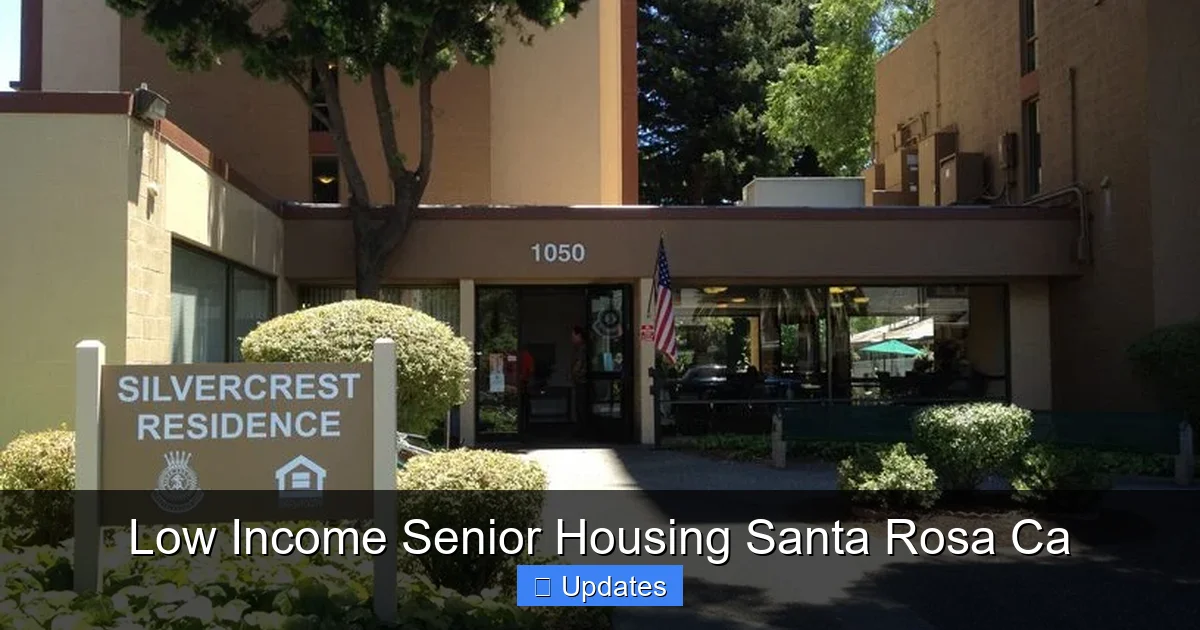 Low Income Senior Housing Santa Rosa Ca