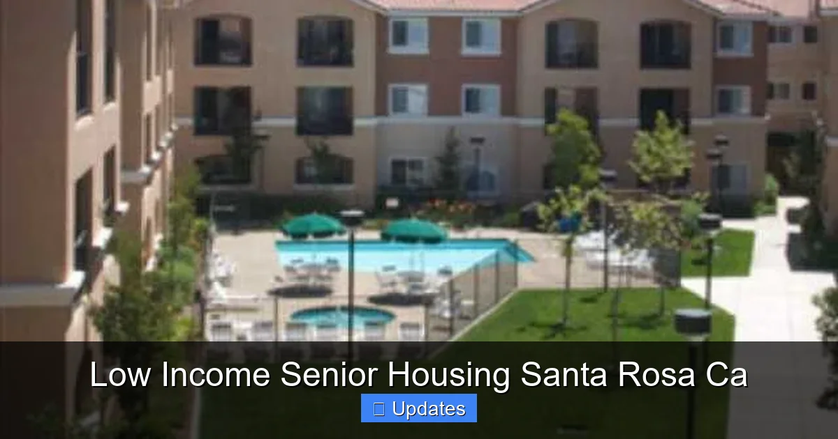 Low Income Senior Housing Santa Rosa Ca