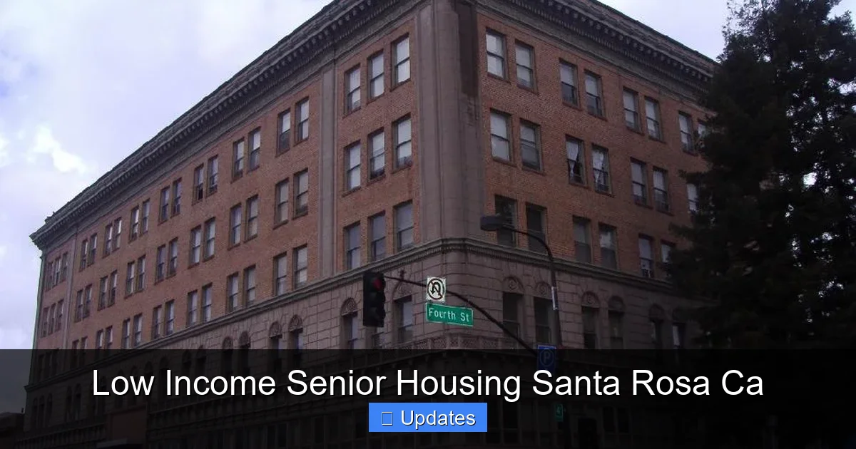 Low Income Senior Housing Santa Rosa Ca