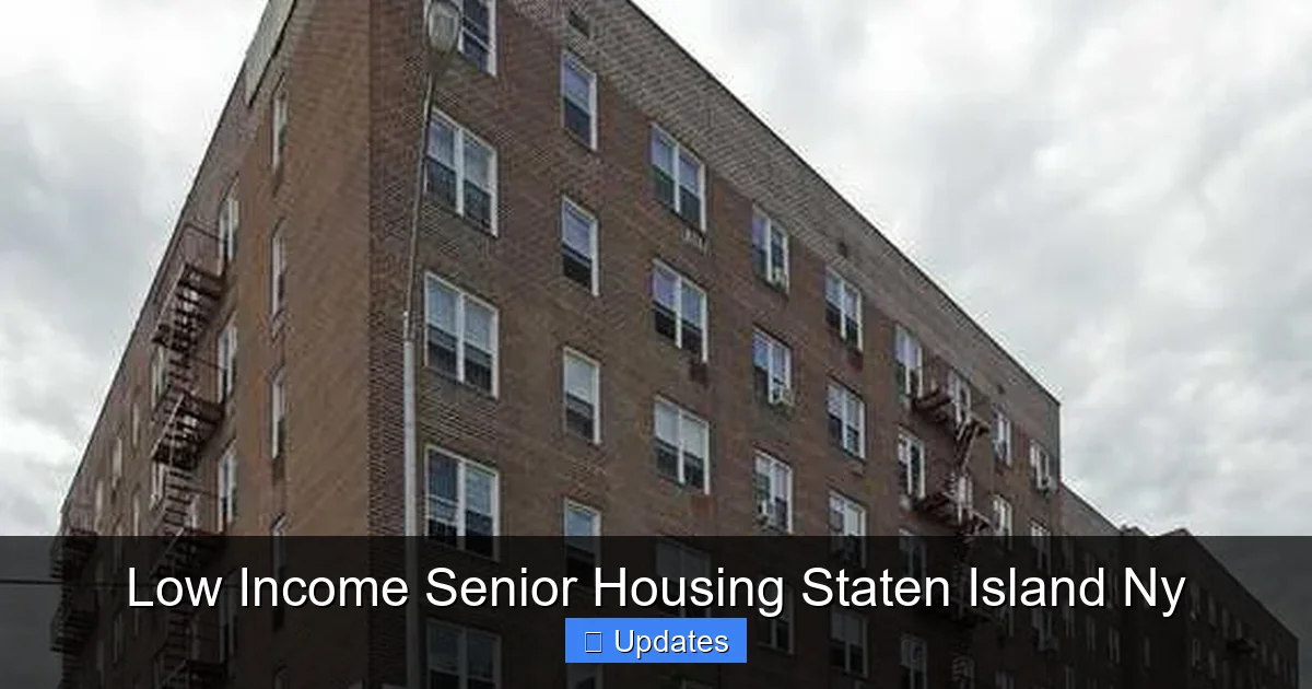 Low Income Senior Housing Staten Island Ny