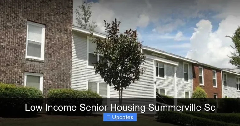 Low Income Senior Housing Summerville Sc