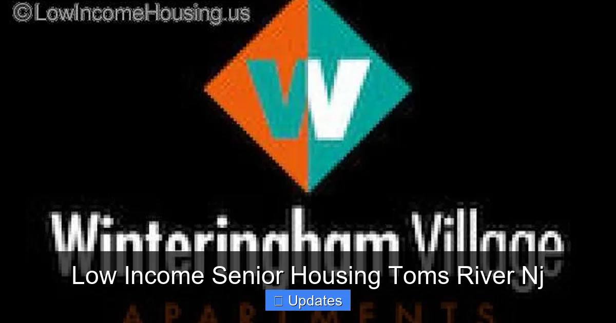 Low Income Senior Housing Toms River Nj