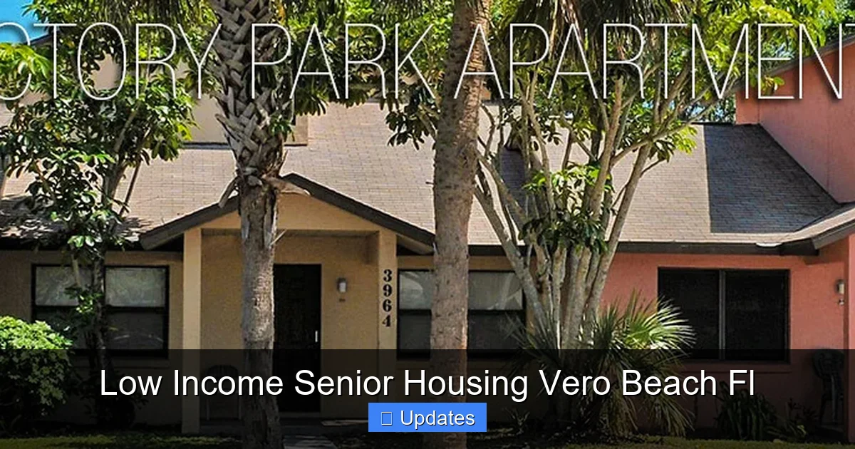 Low Income Senior Housing Vero Beach Fl
