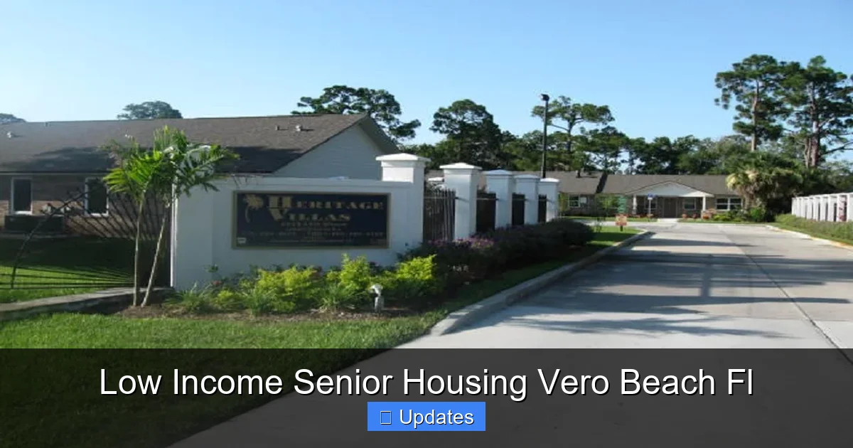 Low Income Senior Housing Vero Beach Fl