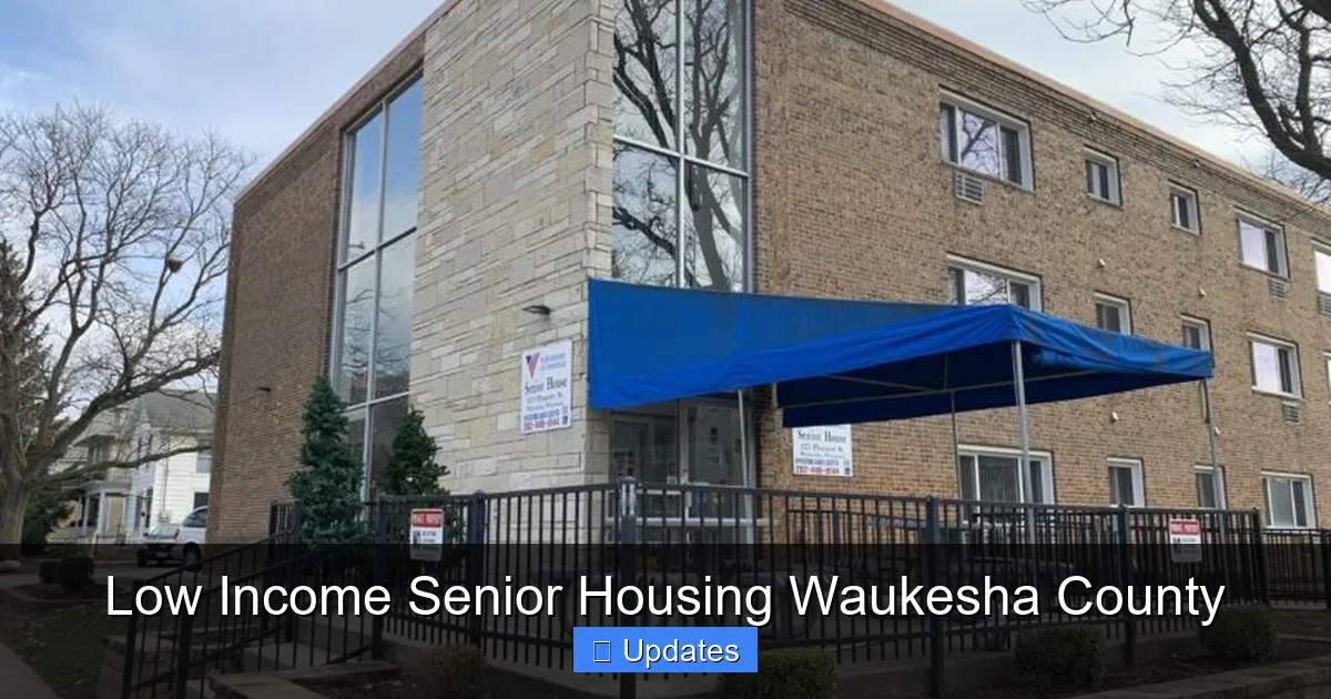 Low Income Senior Housing Waukesha County