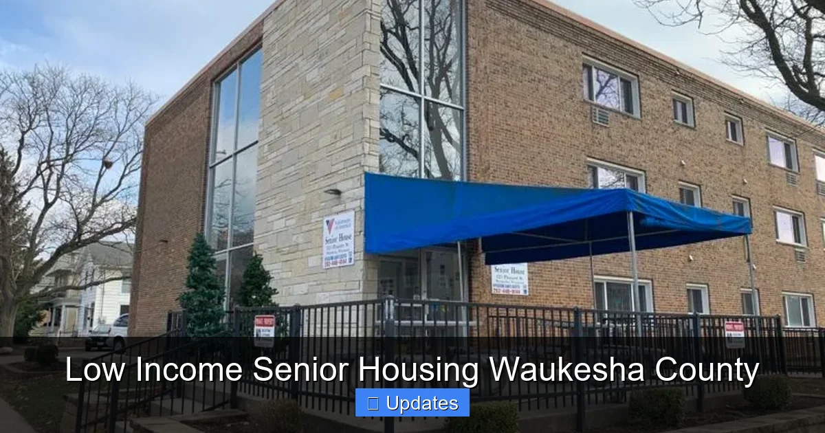 Low Income Senior Housing Waukesha County