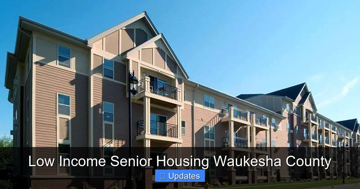 Low Income Senior Housing Waukesha County