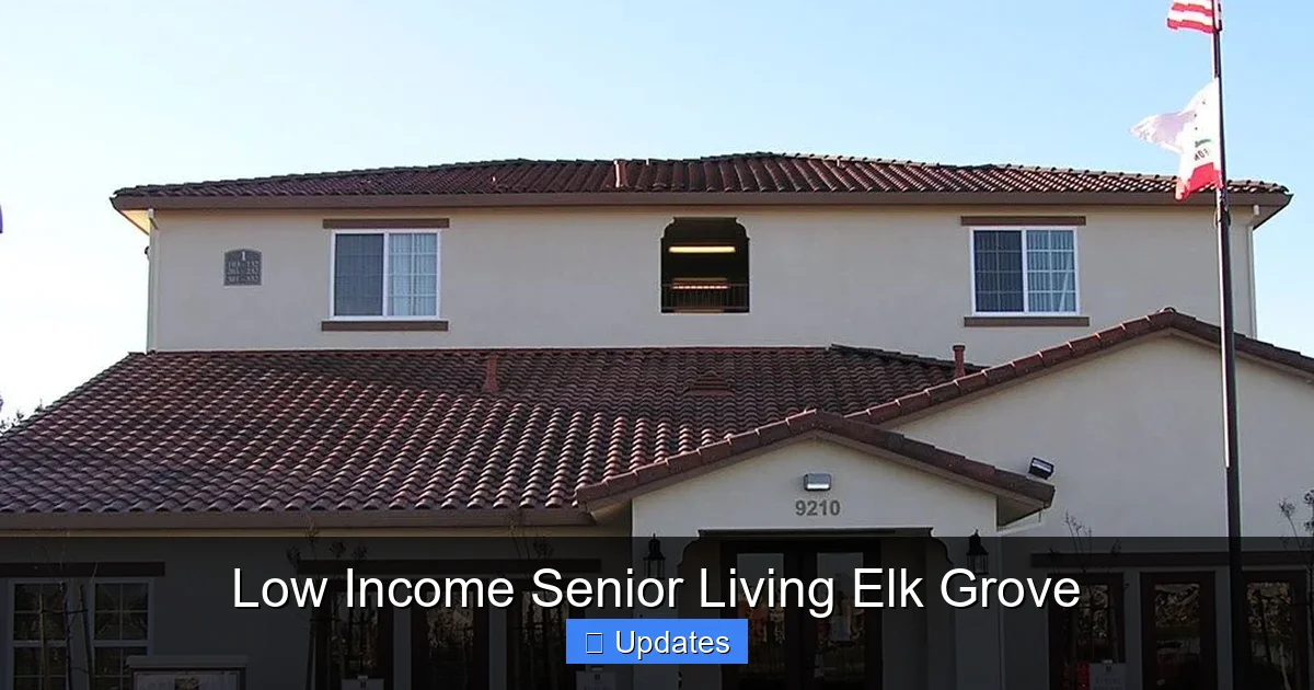 Low Income Senior Living Elk Grove