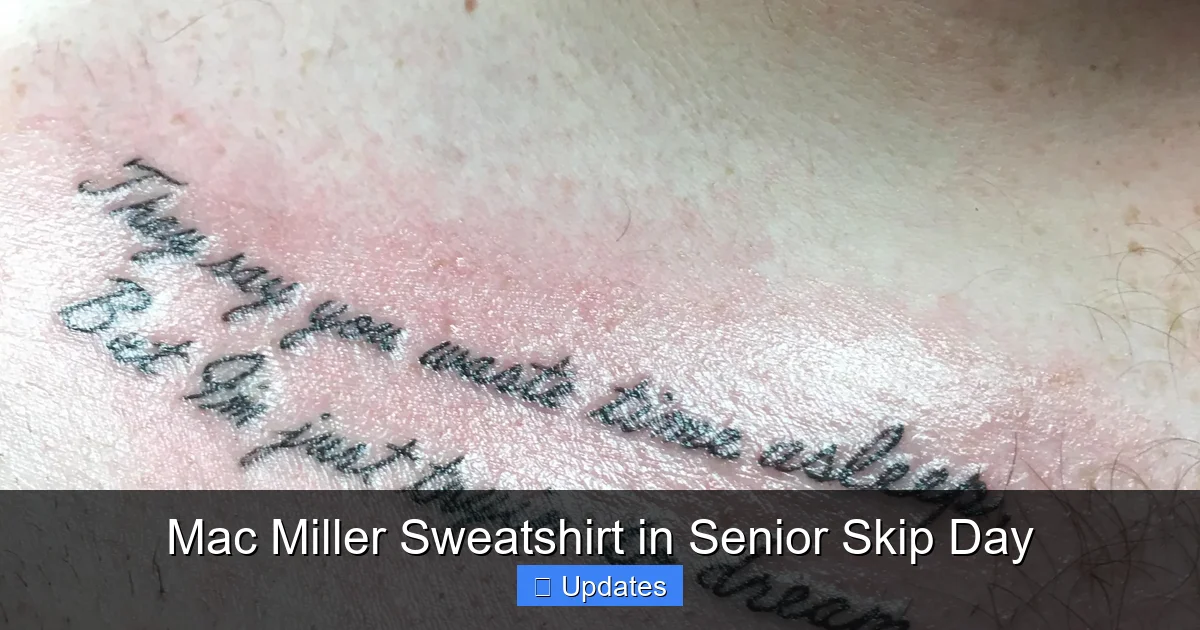Mac Miller Sweatshirt in Senior Skip Day