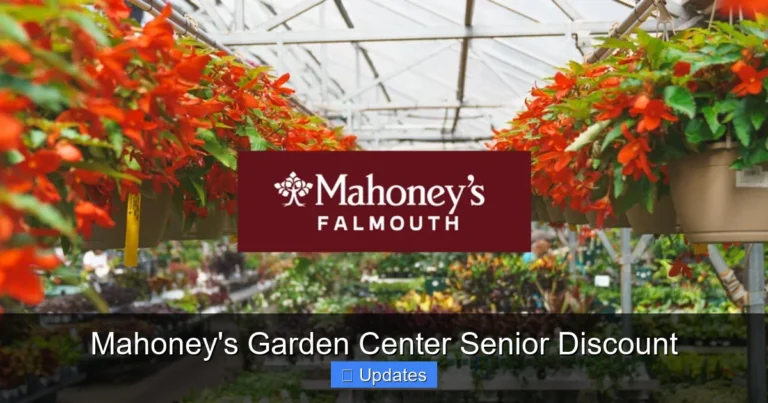 Mahoney's Garden Center Senior Discount