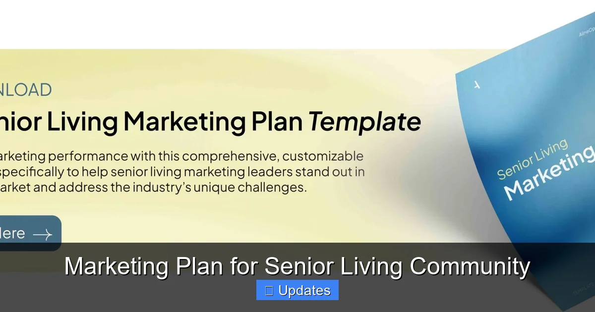 Marketing Plan for Senior Living Community - SeniorsProTalk