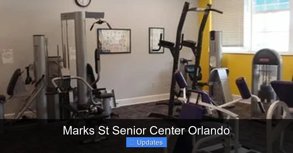 Marks St Senior Center Orlando