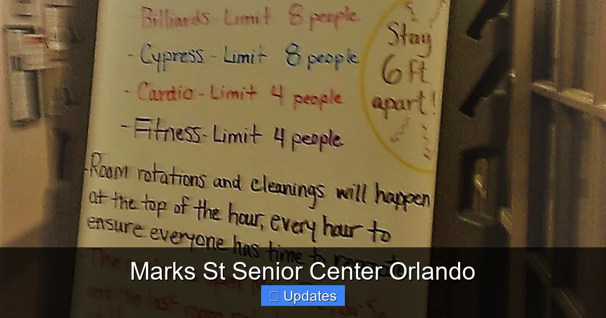 Marks St Senior Center Orlando