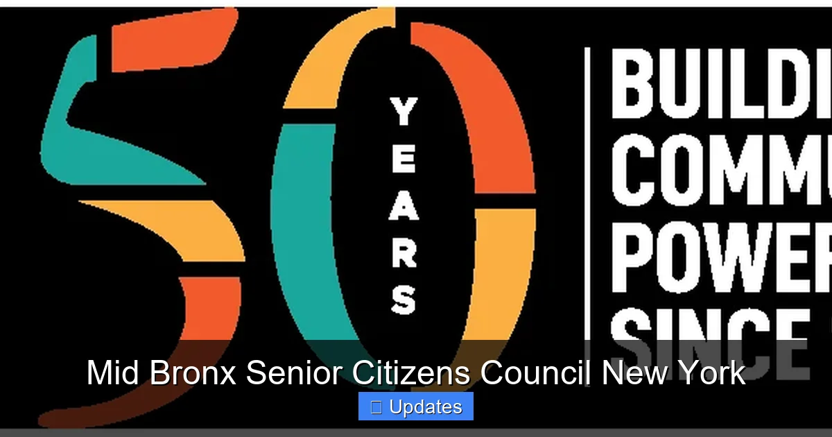 Mid Bronx Senior Citizens Council New York