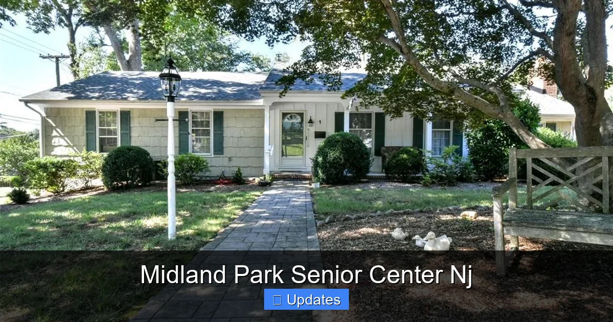 Midland Park Senior Center Nj