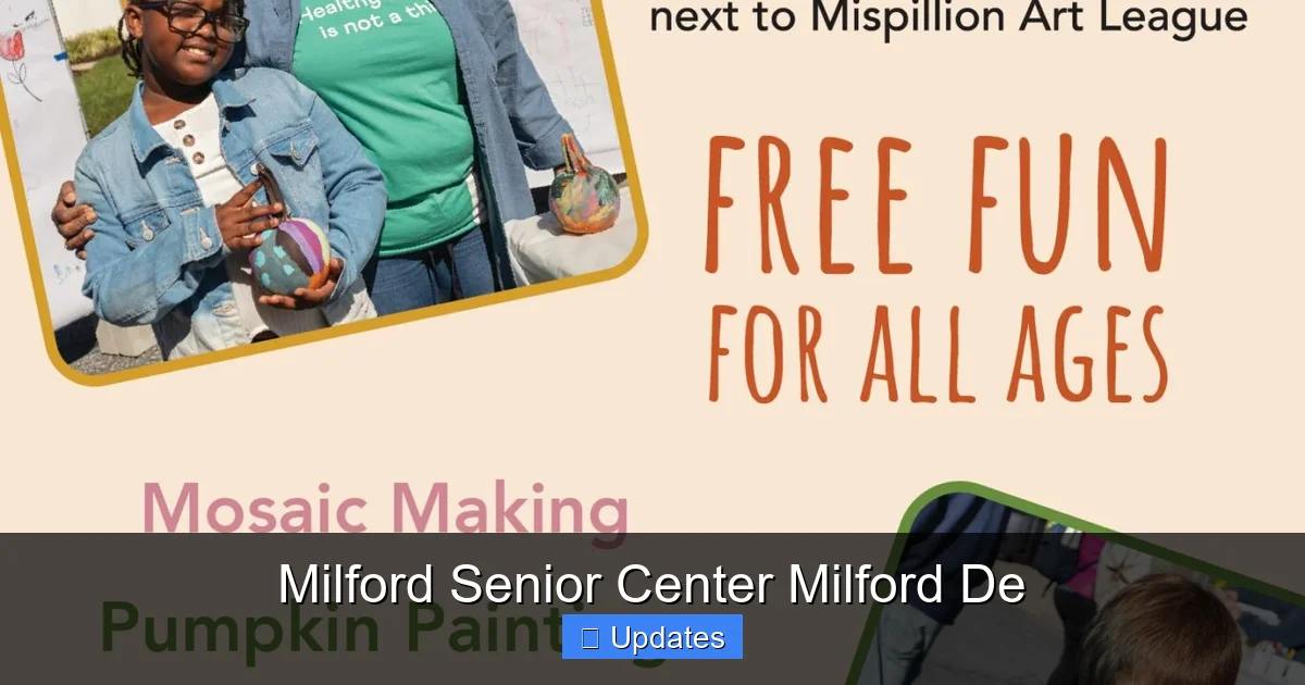 Milford Senior Center Milford De