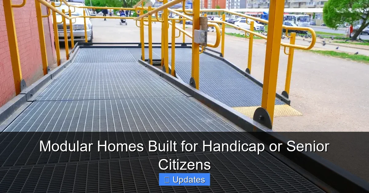 Modular Homes Built for Handicap or Senior Citizens