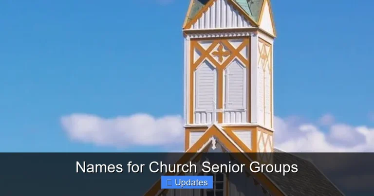 Names for Church Senior Groups