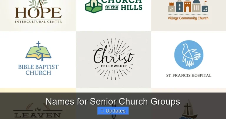 Names for Senior Church Groups