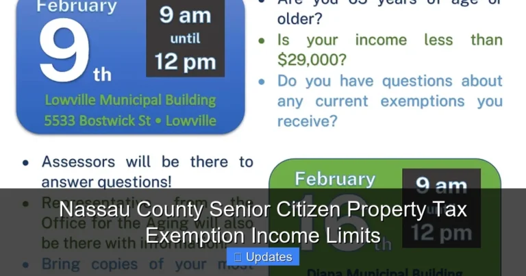 Nassau County Senior Citizen Property Tax Exemption Income Limits