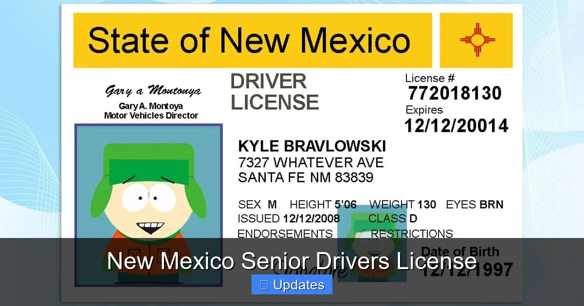 New Mexico Senior Drivers License