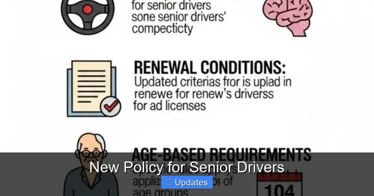 New Policy for Senior Drivers