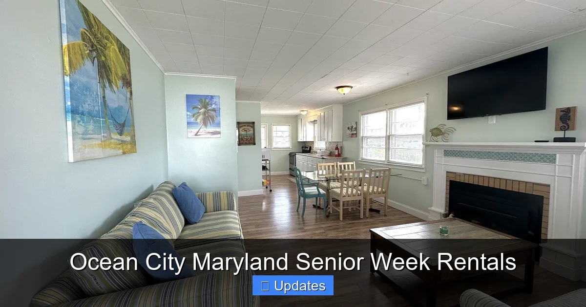 Ocean City Maryland Senior Week Rentals