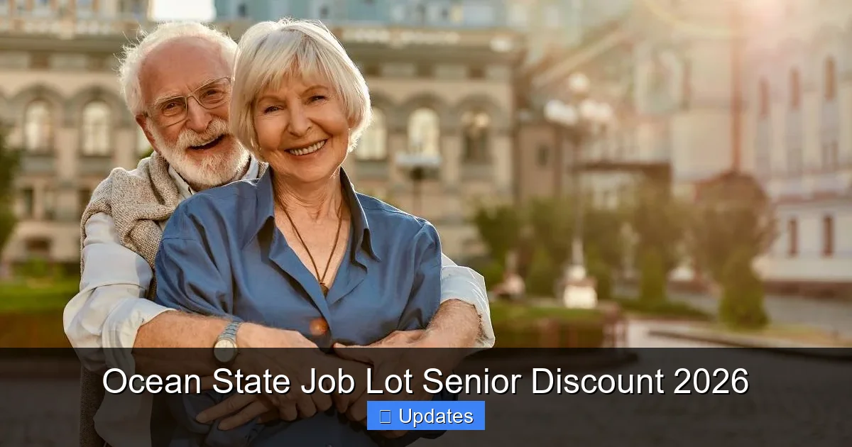 Ocean State Job Lot Senior Discount 2026