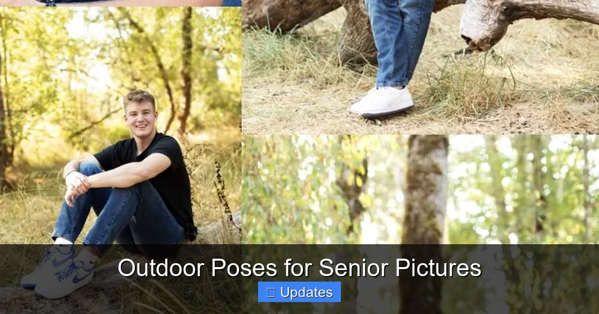 Outdoor Poses for Senior Pictures
