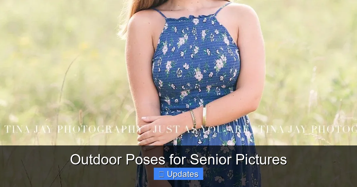 Outdoor Poses for Senior Pictures