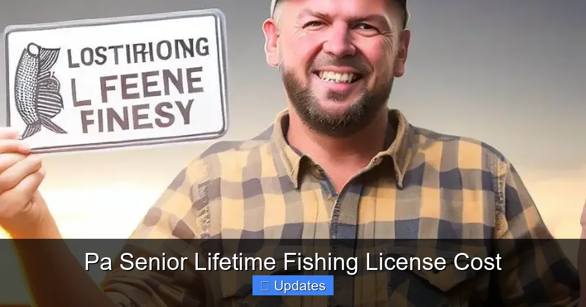 Pa Senior Lifetime Fishing License Cost