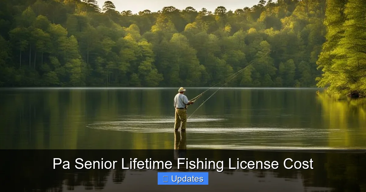 Pa Senior Lifetime Fishing License Cost