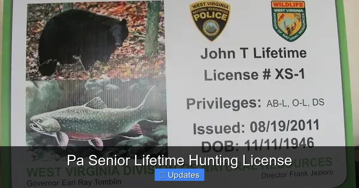 Pa Senior Lifetime Hunting License