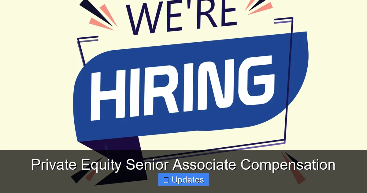 Private Equity Senior Associate Compensation - SeniorsProTalk