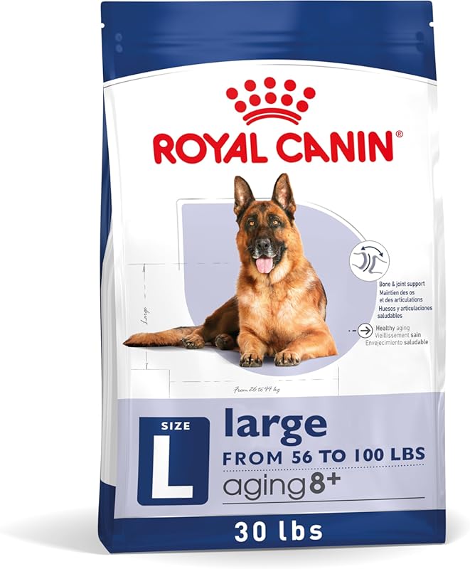 Royal Canin Large Aging 8+ Senior Dry Dog Food for Big Dogs, 30 lb Bag