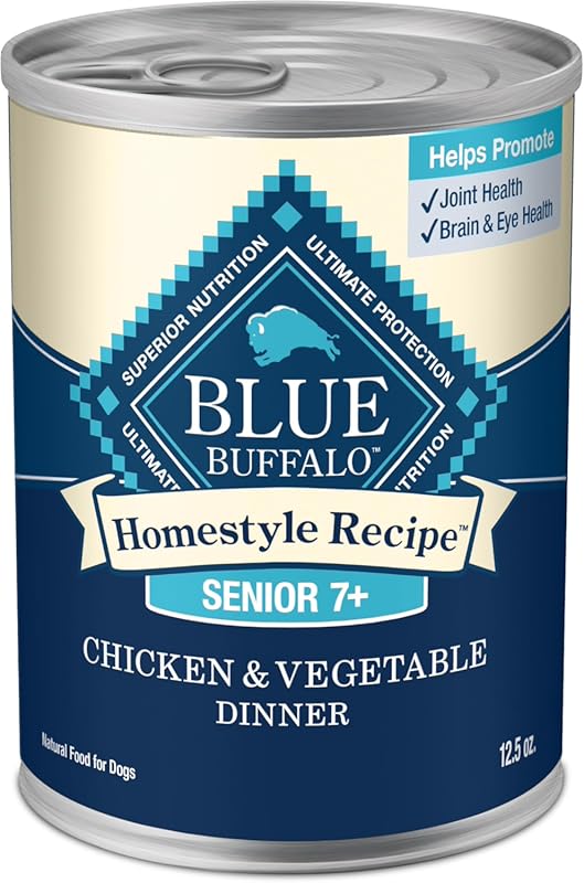 Blue Buffalo Homestyle Senior Wet Dog Food, Natural Ingredients, Chick