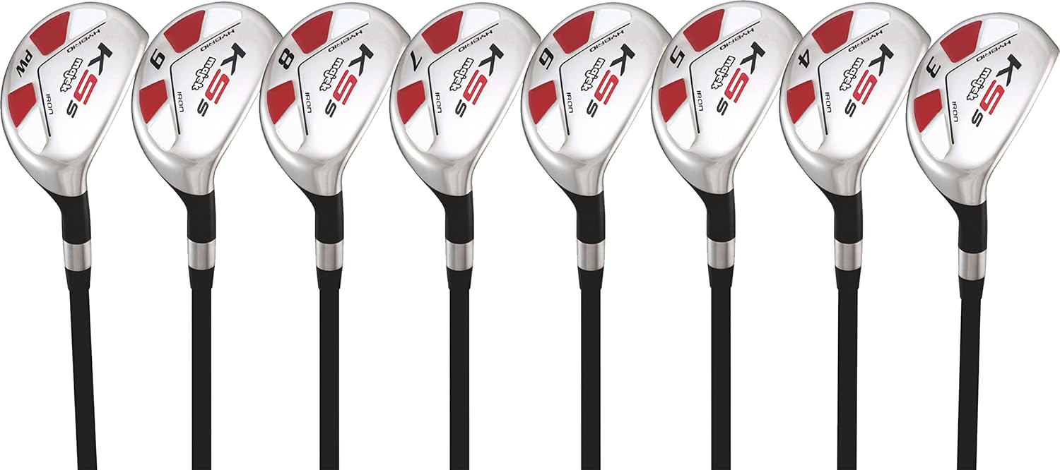 Majek Senior Men’s All Hybrid Complete Set #3–PW with Midsize K5 Grips
