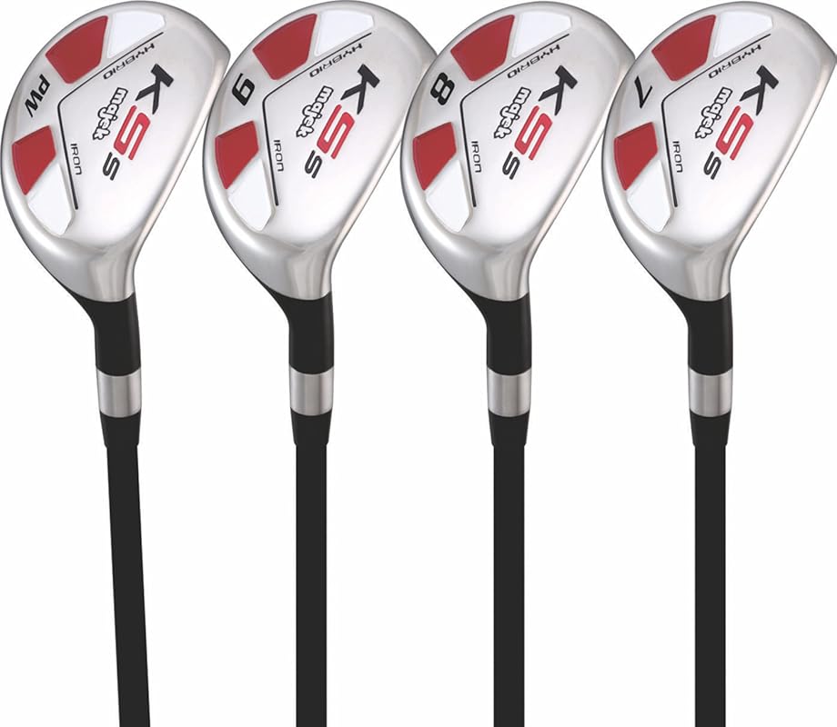 Majek Men’s All Hybrid Partial Set #7–PW – Senior Flex, Right Handed, 