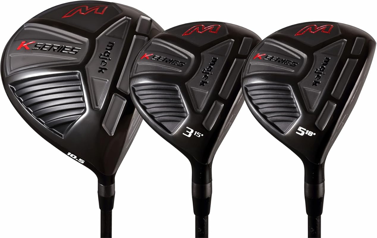 Majek K Series 10.5° Senior Driver: 460cc High Launch, 3 & 5 Wood Set,