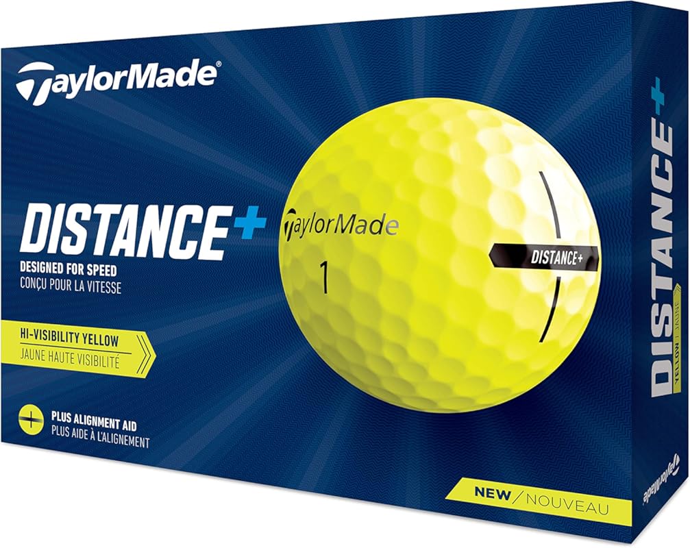 TaylorMade Distance+ Golf Balls for Maximum Ball Speed and Long Flight