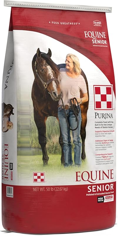 Purina Equine Senior Horse Feed – Nutritious Support for Mature Horses