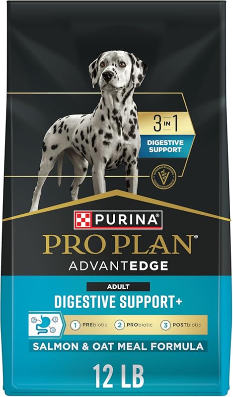 Purina Pro Plan Adult Dry Dog Food, Salmon & Oat Meal, Digestive Suppo