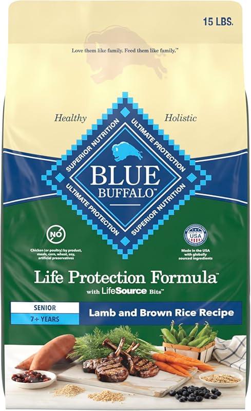 Blue Buffalo Life Protection Formula Senior 7+ Dry Dog Food with Lamb