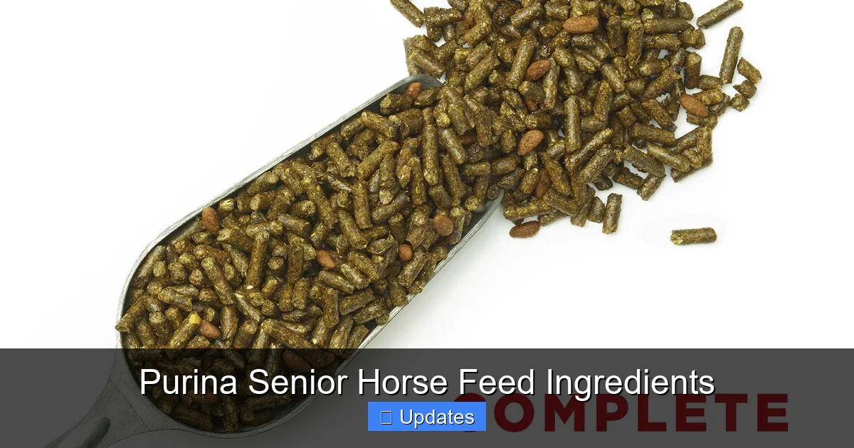 Purina Senior Horse Feed Ingredients