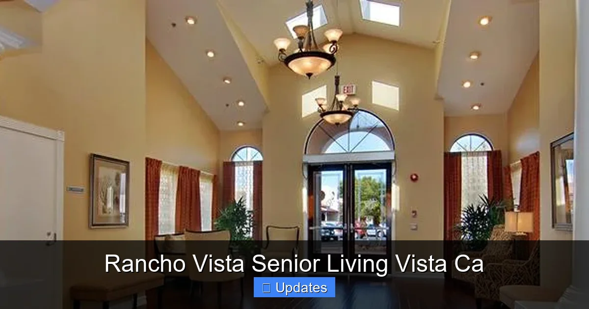 Rancho Vista Senior Living Vista Ca