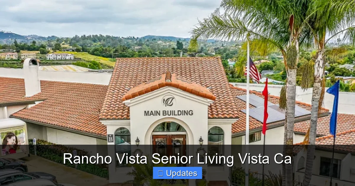Rancho Vista Senior Living Vista Ca